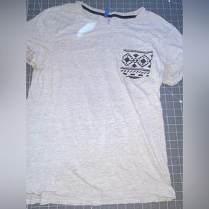 Aztec design pocket tee